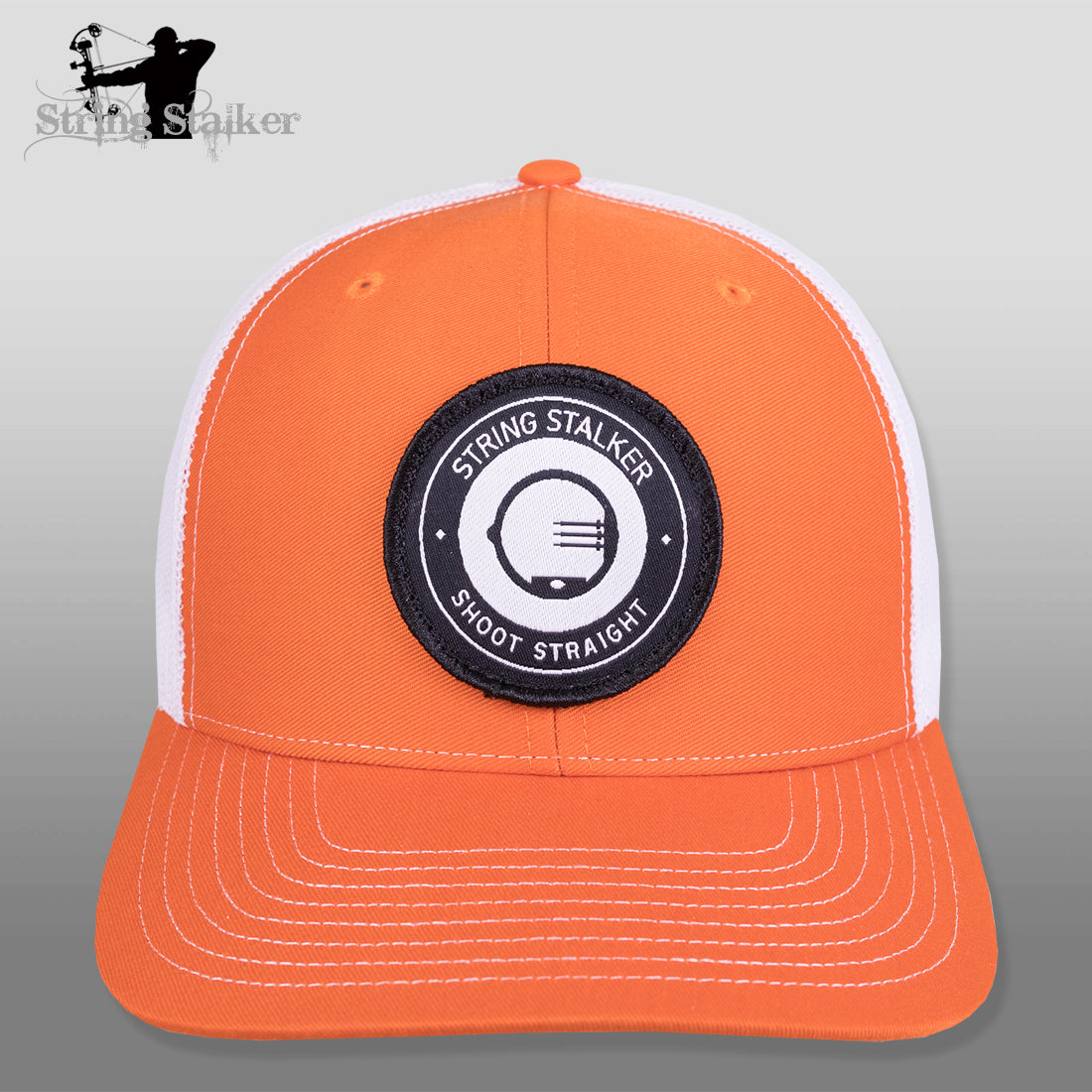 Shoot Straight Logo Mesh Hat - Orange – String Stalker